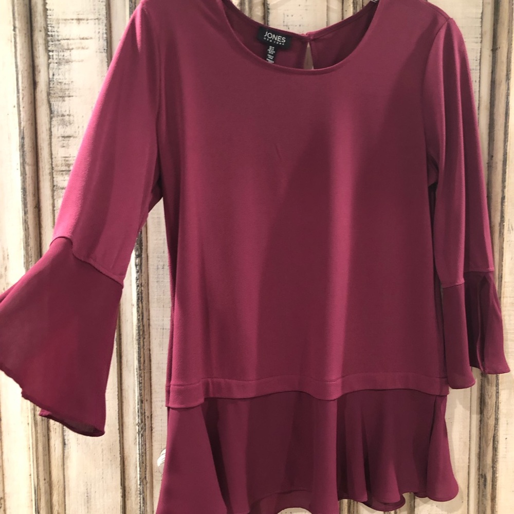 cranberry blouse